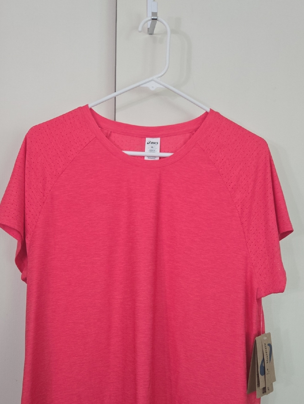 Asics Pink Short Sleeve Athletic Tee